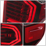 14-21 Toyota Tundra LED Tube Tail Lights Black Housing Red Lens