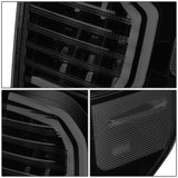2014-2021 Toyota Tundra LED Tube Tail Lights - Black/Smoked Red