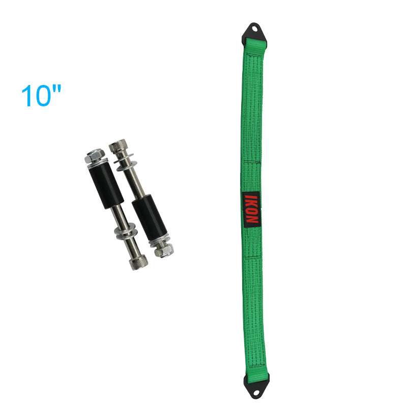 32 Inch Green Limit Straps Shock Suspension Webbing w/ Bolts&IKON Logo