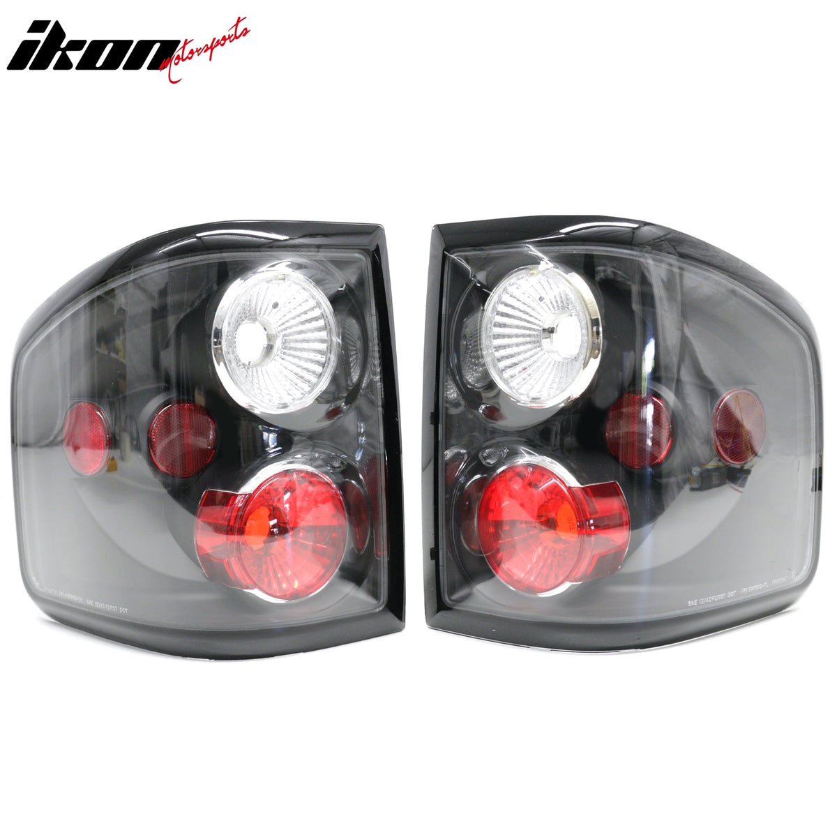 2004-2008 Ford F-150 F150 (Not Fit F-150 Heritage) RH LH Left Right Driver Passenger Side Rear Tail Lights Lamps Assembly Replacement Black Housing
