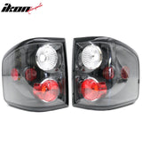 2004-2008 Ford F-150 F150 (Not Fit F-150 Heritage) RH LH Left Right Driver Passenger Side Rear Tail Lights Lamps Assembly Replacement Black Housing