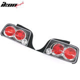 2005-2009 Ford Mustang 2PCS RH LH Left Right Driver Passenger Side Rear Tail Lights Lamps Assembly Replacement Black Housing W/Red Lens