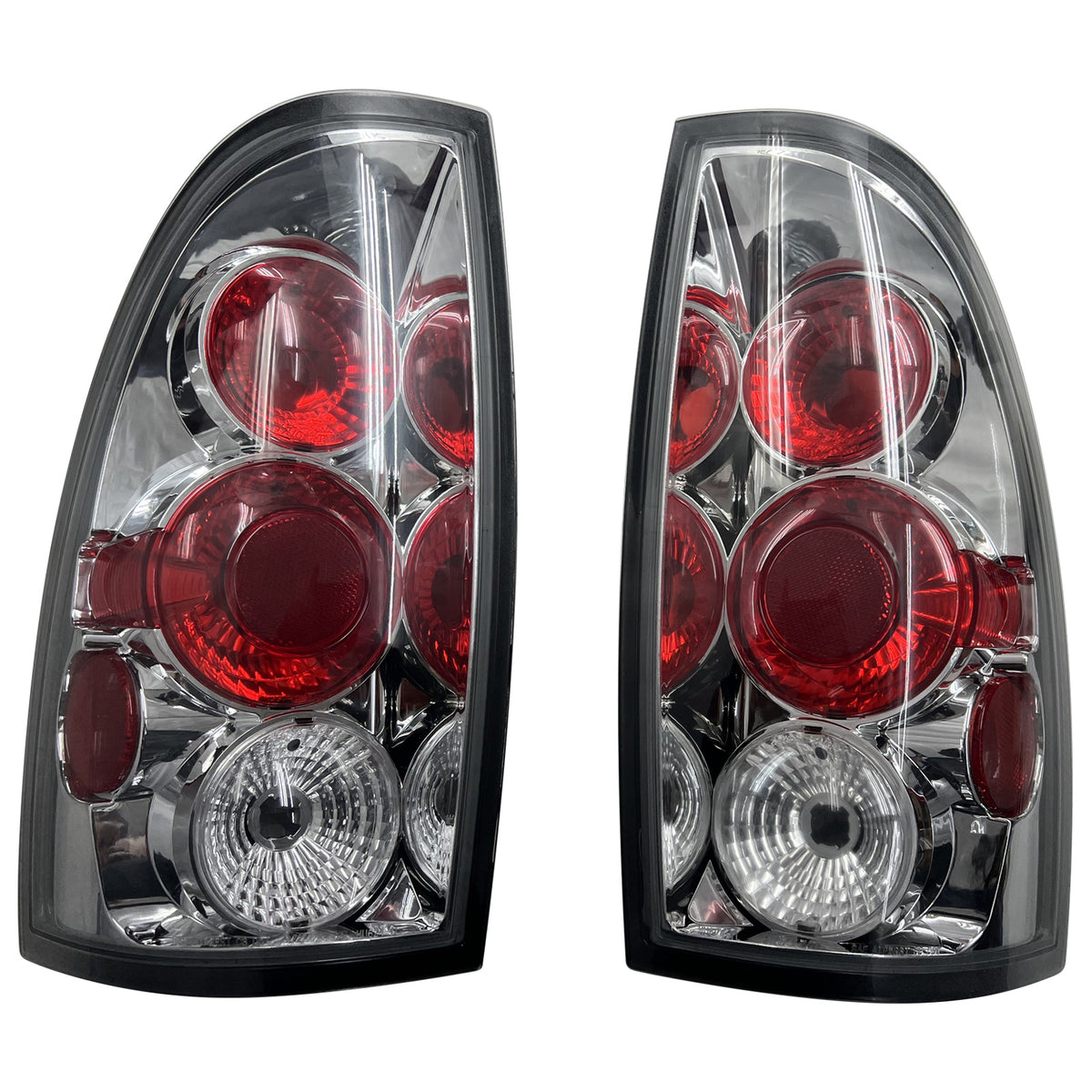 2005-2015 Toyota Tacoma Rear Tail Lights LH RH Black Housing Parking Lamps