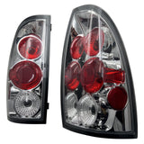 2005-2015 Toyota Tacoma Rear Tail Lights LH RH Black Housing Parking Lamps