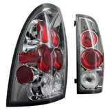 2005-2015 Toyota Tacoma Rear Tail Lights LH RH Black Housing Parking Lamps