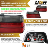 1992-1999 BMW E36 2D/Cabrio Red/Smoke Tail Lights