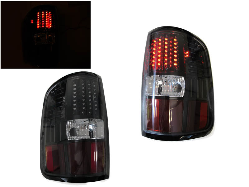2004-2008 Ford F150 DM Style LED Black Tail Lights Set