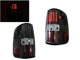 2004-2008 Ford F150 DM Style LED Black Tail Lights Set