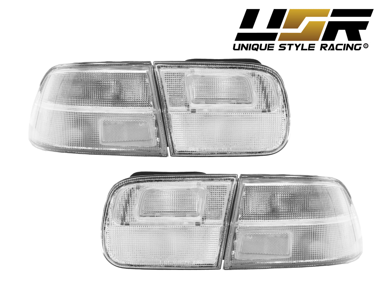 1992-1995 Honda Civic All Clear 4 Pieces Tail Lights