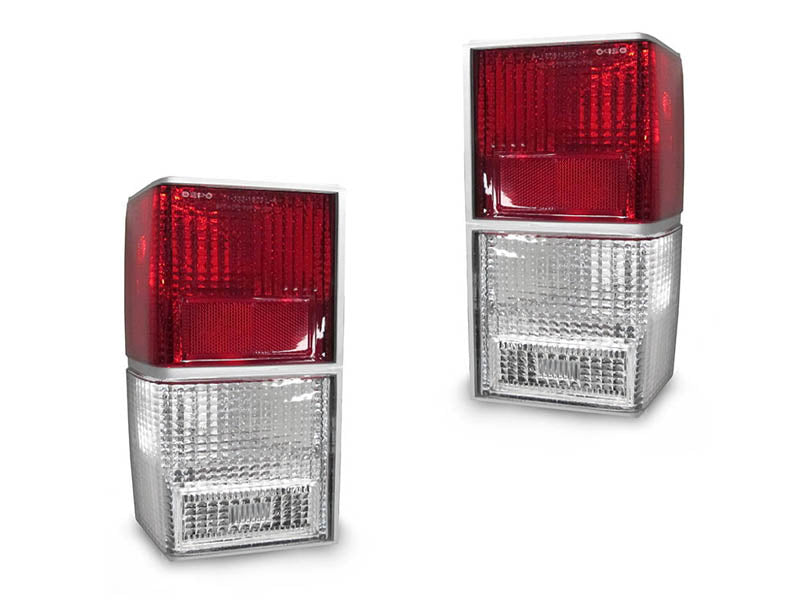 1984-1996 Jeep Cherokee Xj Red/Clear Tail Light