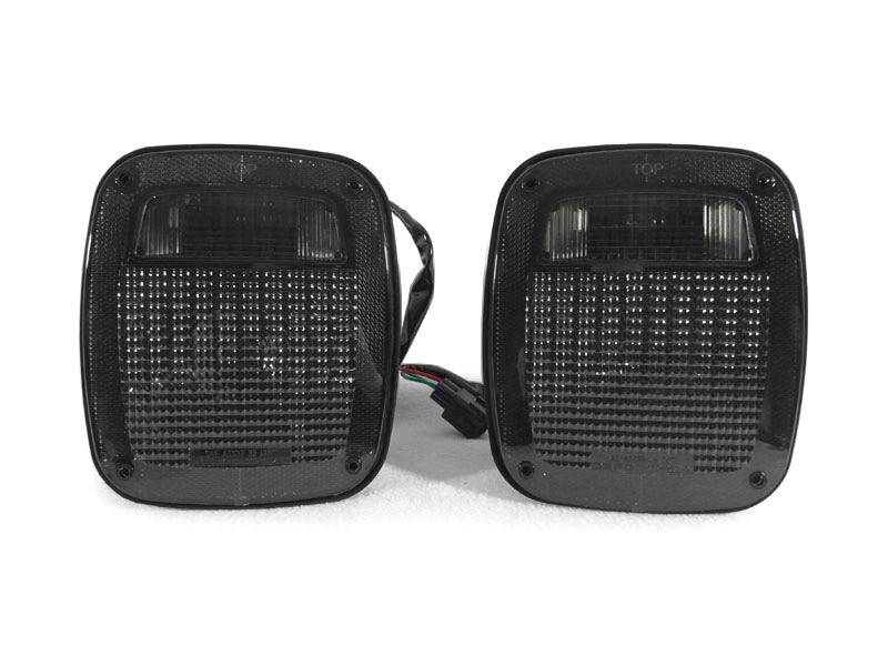 1997-2006 Jeep TJ & YJ Wrangler Smoke Tail Lights