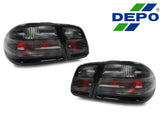 1995-2002 Mercedes E Class Smoke Tail Lights - 4 Pieces