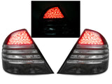 2000-2006 Mercedes W220 S-Class Facelift Look LED Smoke Tail Lights