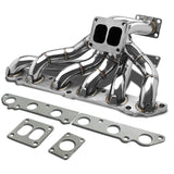 86-92 Toyota Supra Turbo Manifold - Stainless Steel T4 Flange