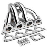 Honda D-Series Turbo Manifold - Stainless Steel T25/28 Flange