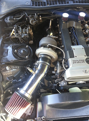 Toyota Supra Soarer Lexus IS300 GS 2JZ-GE T4 Twin Scroll Flow Top Mount Turbo Manifold - 44mm Vband Wastegate Flange