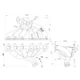 For 2JZ-GTE TOP MOUNT TWIN SCROLL TURBO MANIFOLD + INTAKE MANIFOLD