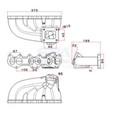 VW VR6 12v Turbo manifold - T3/T4