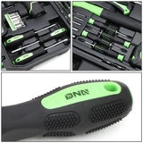 27-Piece Tool Set with Carrying Case - Black/Green