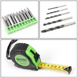 27-Piece Tool Set with Carrying Case - Black/Green