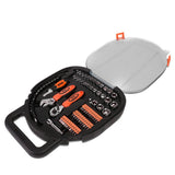 64-Piece Chrome Vanadium Steel Tool Set - Black/Orange