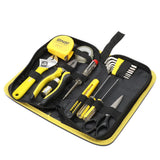 18-Piece Tool Set with Storage Box - Black/Yellow