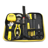 18-Piece Tool Set with Storage Box - Black/Yellow