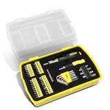 51-Piece Magnetic Screwdriver Bit Tool Set - Black/Yellow