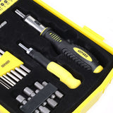 51-Piece Magnetic Screwdriver Bit Tool Set - Black/Yellow