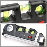 DNA Logo Laser Level with 3-Mode Line 6 Ruler 8ft Tape Black