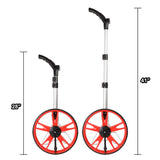 Digital Measuring Wheel with DNA Logo LED Foldable Black Red