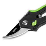 DNA Logo Bypass Garden Pruner 8 Inch Metallic Black Green