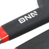 DNA Logo Tin Snips 10-1/2" Straight Pattern Metallic Black Red