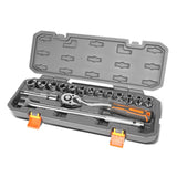 17-Piece Chrome Vanadium Steel Tool Set Box with Case - ABS