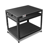 Steel AV Cart 35x25x42 Inch Mobile Storage
