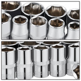1/2 Inch Drive Socket Set 10 Piece Automotive Tool Kit