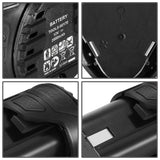 12V 2.0AH Lithium Ion Rechargeable Battery - Black