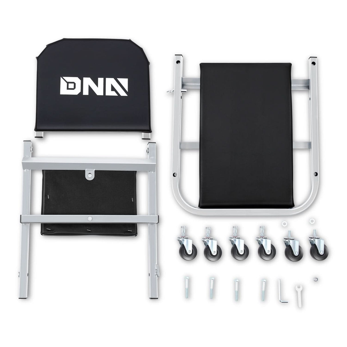 36" 2-in-1 Car Creeper and Seat - Gray