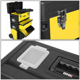 19.5" x 28.5" x 12" Yellow Trolley Tool Box