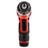 3.6V Cordless Screwdriver with LED Work Light - Red