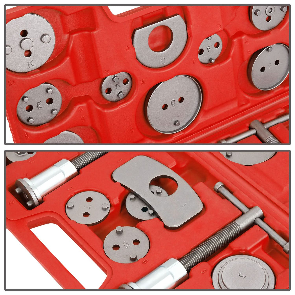 24-Piece Brake Adjusting Tools Kit - Red