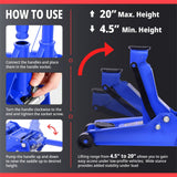 4 Ton Car Jack - Blue