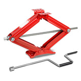 RV Scissor Jack Kit 2PCS 24" 5000LBS Stabilizing Leveling Red Polyurethane