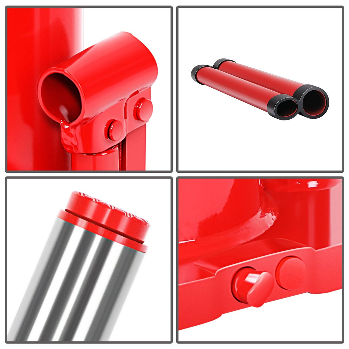16 Ton Automotive Welded Bottle Jack - Red