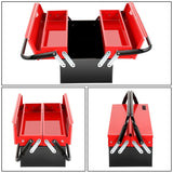 18" 2-Level Fold Tool Box with 3 Organizer Drawers