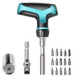 19-Piece T-Handle Screwdriver Set