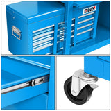 2-Piece Rolling Tool Cabinet Combo Set - Blue