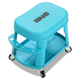 Rolling Car Stool - Blue