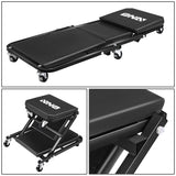 2 in 1 Car Creeper and Seat - 36 Inch Black