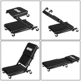 2 in 1 Car Creeper and Seat - 36 Inch Black